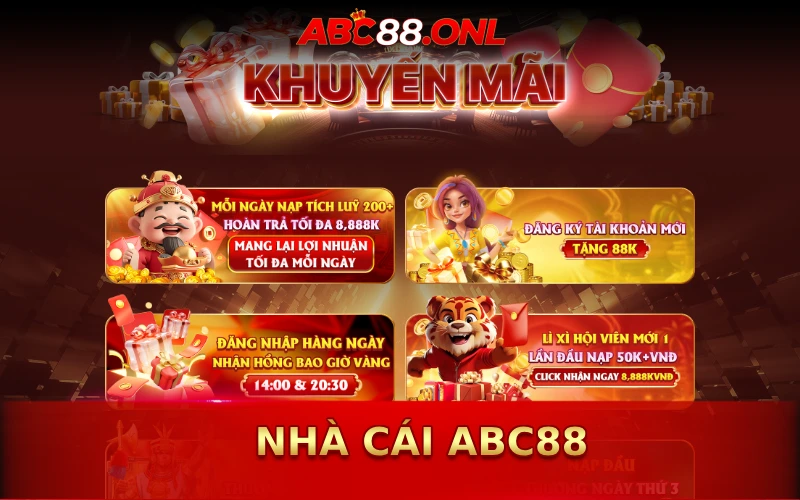 Nhà cái ABC88 có nhiều khuyến mãi hậu hĩnh cho người chơi